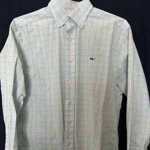 Men’s Vineyard Vines long sleeve button down Whale shirt